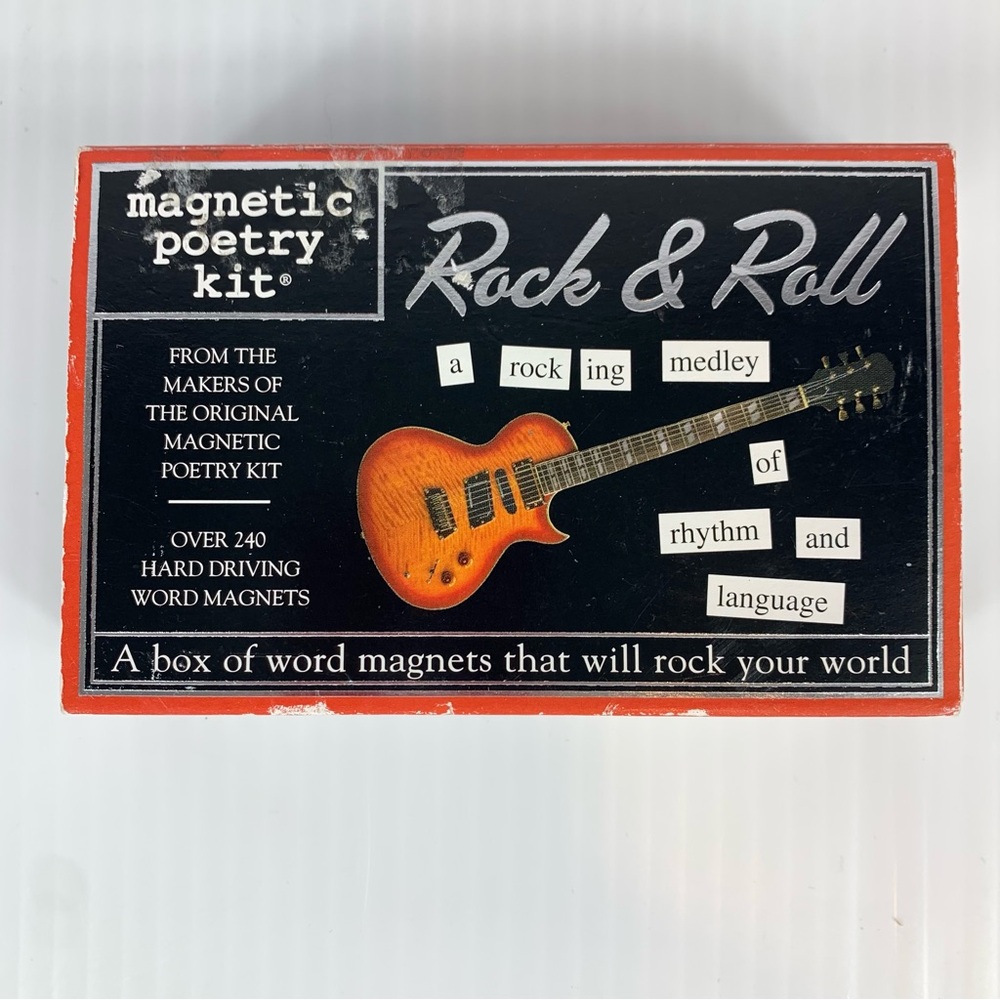 Magnetic Poetry Rock & Roll Kit 2003 Music #3133 Over 240 Hard Driving Words